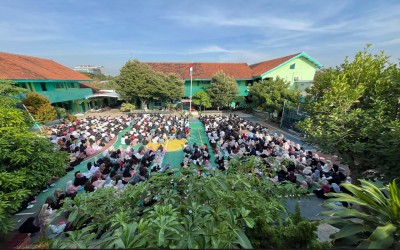 SMPN 7 Nganjuk Gelar Peringatan Maulid Nabi dan sambut Plt Kepala Sekolah baru